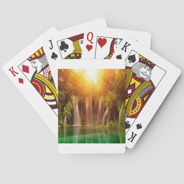 Schöne Landschaftsgestaltung Spielkarten (Rückseite)
