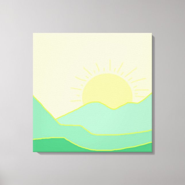 schöne Landschaftsmalerei Leinwanddruck (Vorderseite)