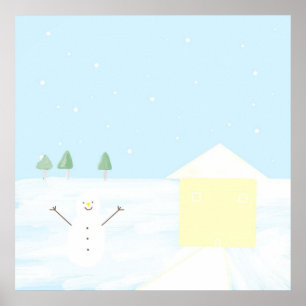 schöne Landschaftsmalerei Poster