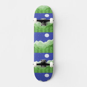 schöne Landschaftsmalerei Skateboard