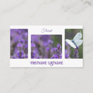 Schöne Lavendel für Floristen und Blume-Experte Visitenkarte