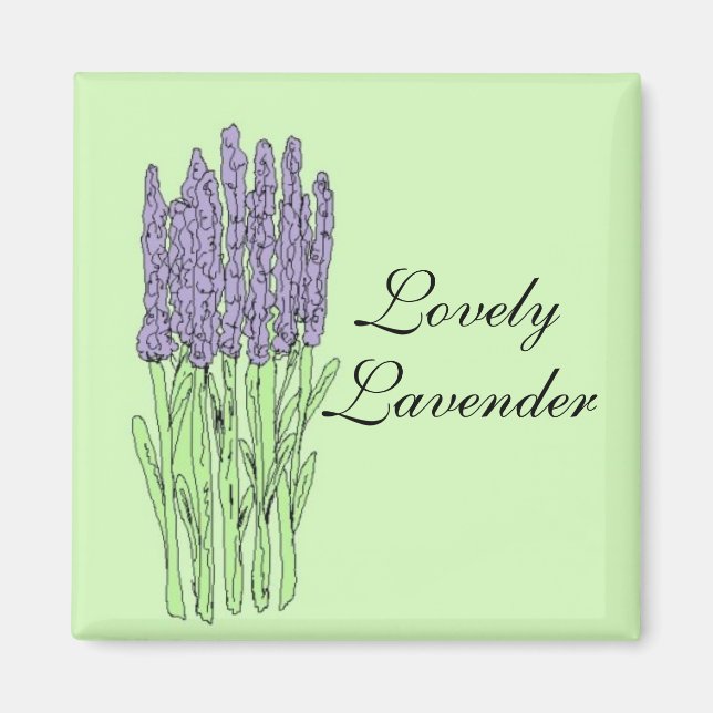 Schöne Lavendel Magnet (Vorne)