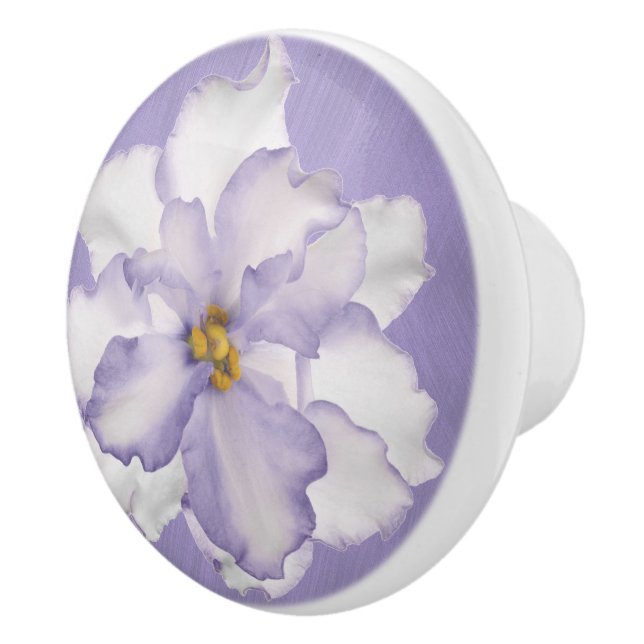Schöne Lavendel-Orchidee Keramikknauf (Rechts)