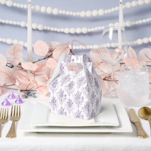 Schöne Lavendelblumen Hochzeit Geschenkschachtel