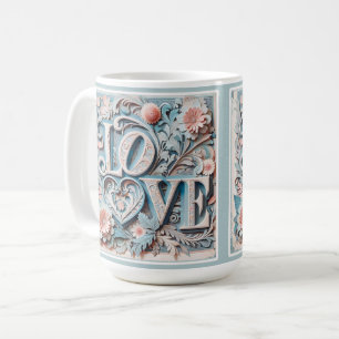 Schöne Layered-Liebe-Tasse Kaffeetasse