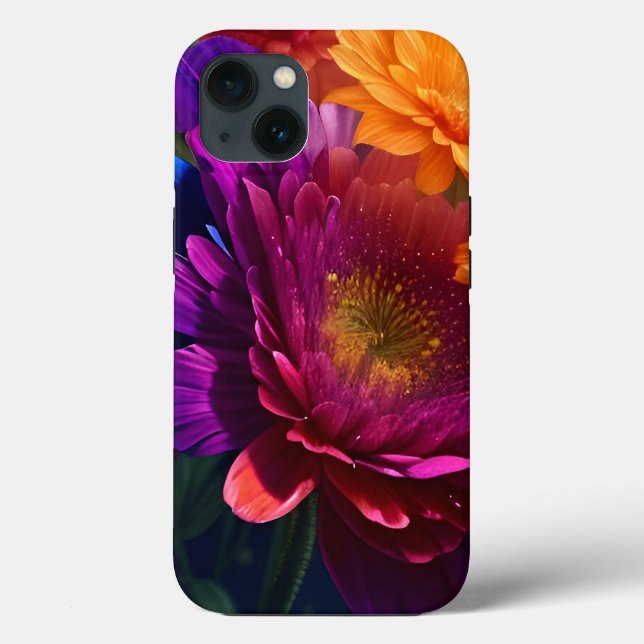 Schöne, lebendige Blume Mix 2 Case-Mate iPhone Hülle (Rückseite)