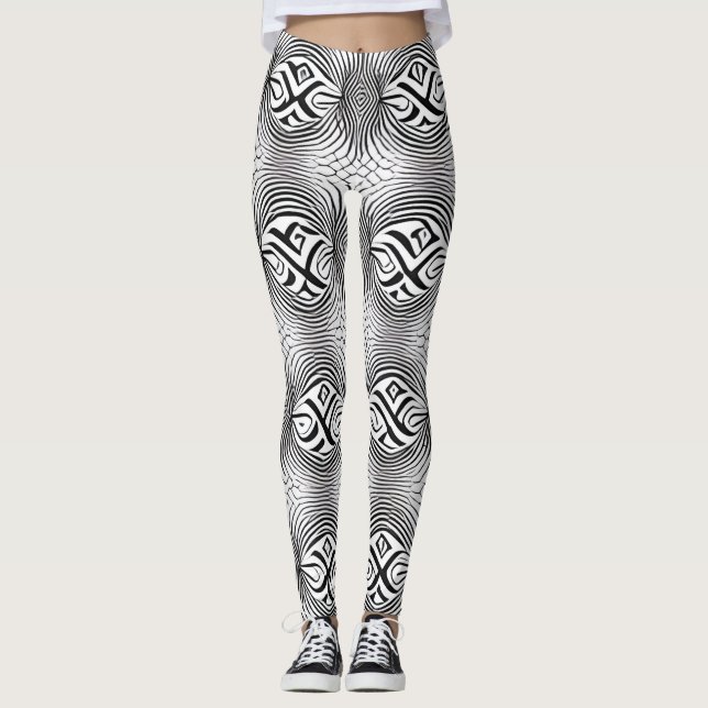 Schöne Leggings der Abstrakten Kunst (Vorderseite)