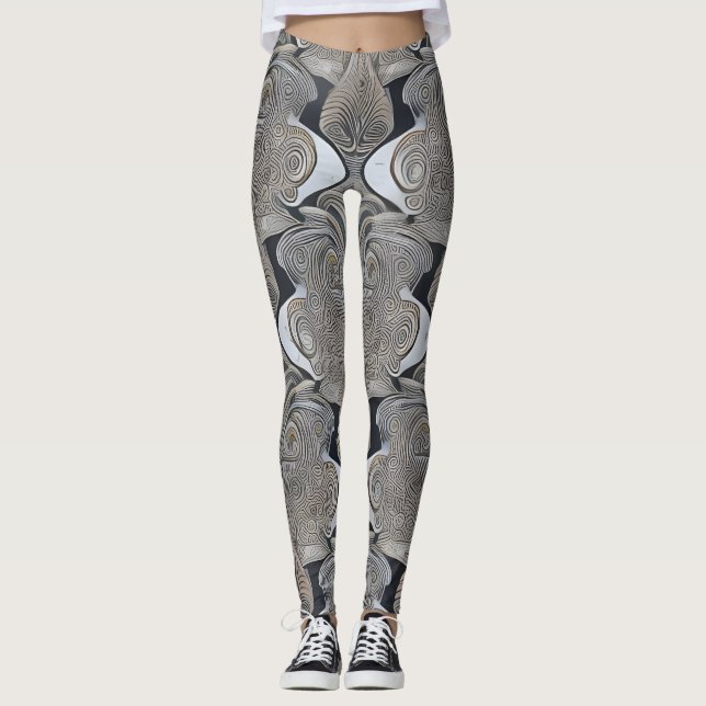 Schöne Leggings der Abstrakten Kunst (Vorderseite)