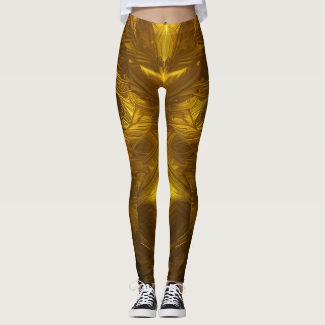 Schöne Leggings der Abstrakten Kunst (Vorderseite)