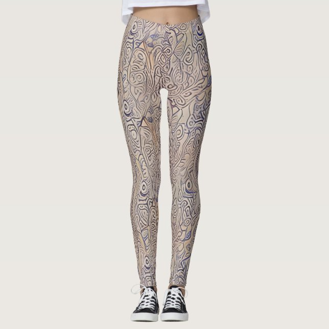 Schöne Leggings der Abstrakten Kunst (Vorderseite)