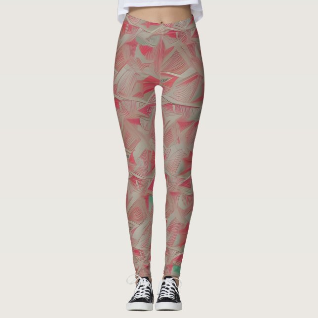 Schöne Leggings der Abstrakten Kunst (Vorderseite)
