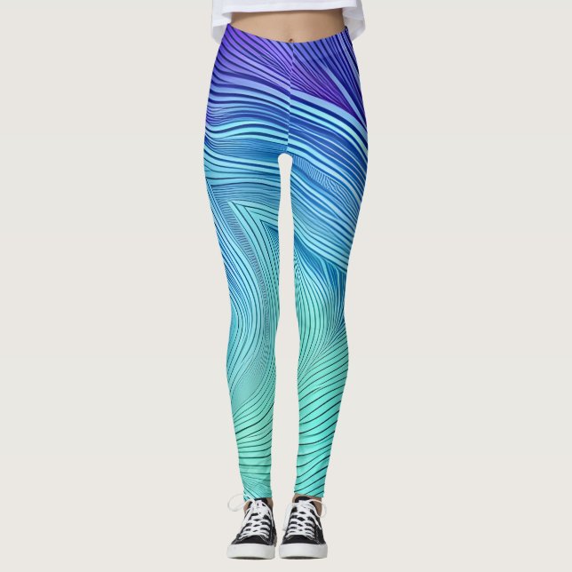 Schöne Leggings der Abstrakten Kunst (Vorderseite)