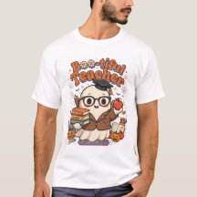 Schöne Lehrer Halloween-Shirt Süßer Geist unterric