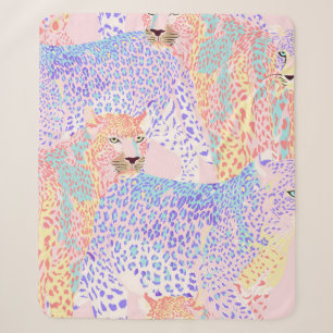 Schöne Leopard-Nahtlos-Muster-Illustration Ar Sherpadecke