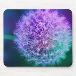 Schöne Leuchte auf grünem und blauem Hintergrund Mousepad