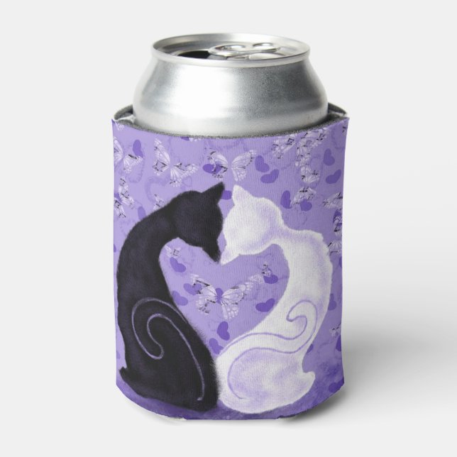 Schöne Liebe Cooler mit Cat Couple Dosenkühler (Kanne Vorderseite)