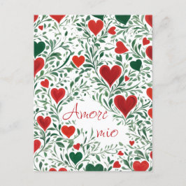Schöne Liebe Pflanze Wirbel Herbst Italienische Fa Postkarte