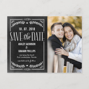 Schöne Liebe Save the Date Postkarte