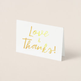 Schöne Liebe und danke Wedding Foto Vielen Dank Folienkarte