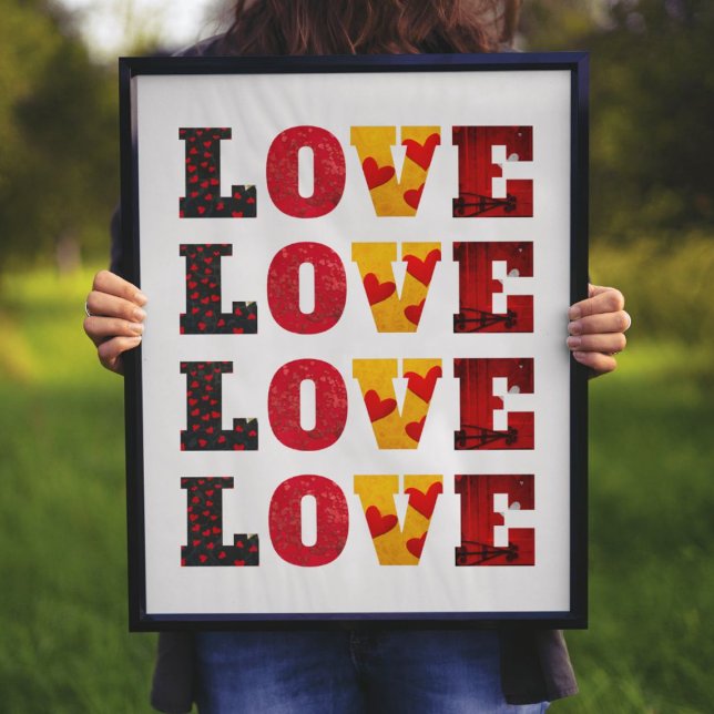 Schöne Liebe Valentine Kunst, Dichtung und Musik Poster (Von Creator hochgeladen)