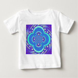 Schöne Liebenswerte Afrikanische Blaue Mandala Flo Baby T-shirt