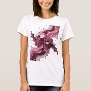 Schöne lila ABSTRACT ART Kunstprint T-Shirt