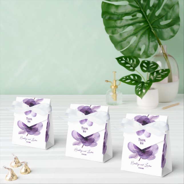 Schöne Lila Blume Hochzeit Geschenkschachtel (Zahlreiche)