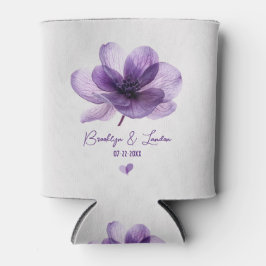 Schöne Lila Blume Hochzeit kann kühler Dosenkühler