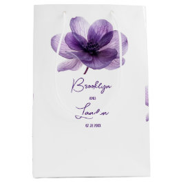 Schöne Lila Blume Hochzeit Mittlere Geschenktüte