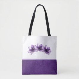 Schöne Lila Blume Hochzeit Tasche
