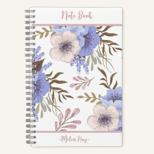 Schöne Lila Blume Notizbuch
