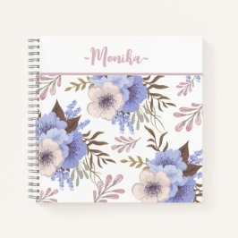 Schöne Lila Blume Notizbuch