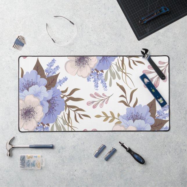 Schöne Lila Blume Schreibtischunterlage (Arbeitsplatz)