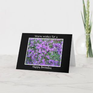 Schöne lila Blumen Karte