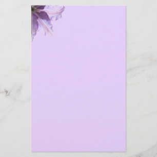 Schöne Lila Clematis Briefpapier