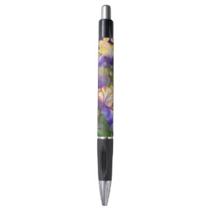 Schöne Lila Iris Blume Migned Art Malerei   Kugelschreiber