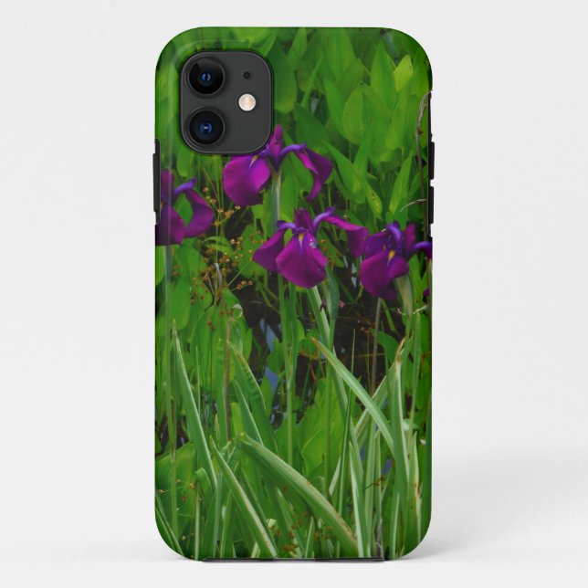 Schöne Lila Iris Case-Mate iPhone Hülle (Rückseite)