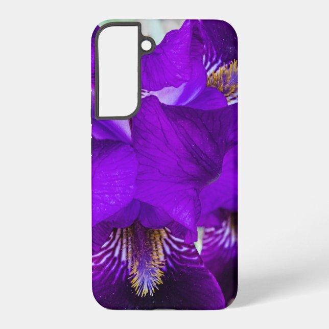 Schöne lila Iris Samsung Galaxy Hülle (Rückseite)