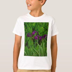 Schöne Lila Iris T-Shirt