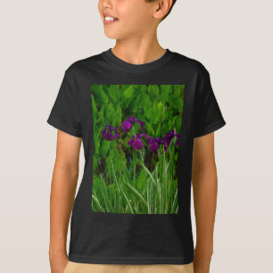 Schöne Lila Iris T-Shirt