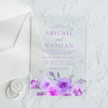 Schöne Lila Lavendelhochzeit