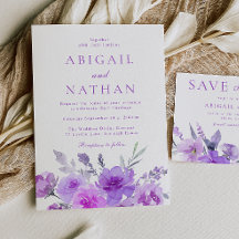 Schöne Lila Lavendelhochzeit