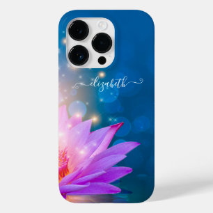 Schöne Lila Lotus-Blume, See, Blau, Zen Case-Mate iPhone 14 Pro Hülle