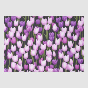 Schöne Lila Rosa Tulip Flora und Fauna Seidenpapier