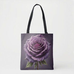Schöne lila Rose Tasche