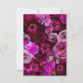 Schöne lila Rosen-Collage Mitteilungskarte