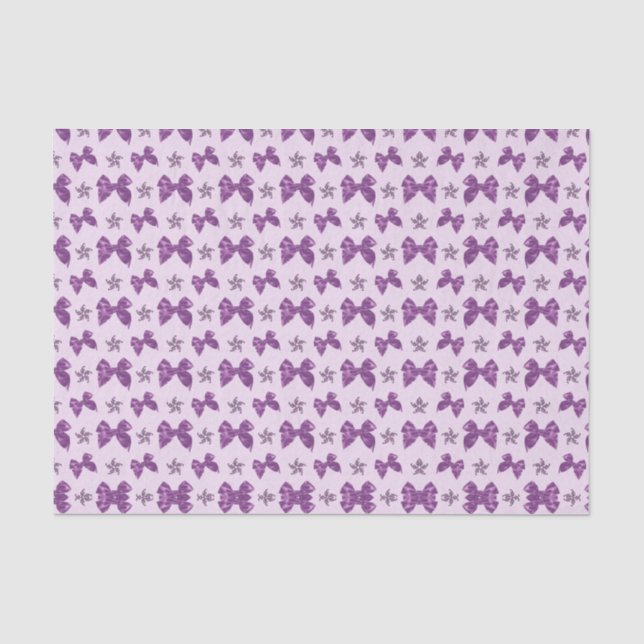 Schöne lila Satin-Effekt-Bögen Seidenpapier (Vorderseite)