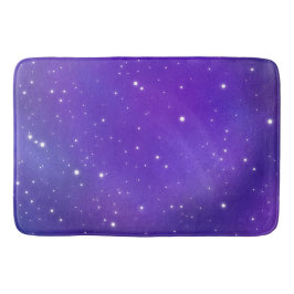 Schöne Lila Starry Sky Galaxy Kunst Badematte