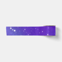 Schöne Lila Starry Sky Galaxy Kunst Satinband