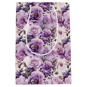 Schöne Lila Wildblumen Mittlere Geschenktüte